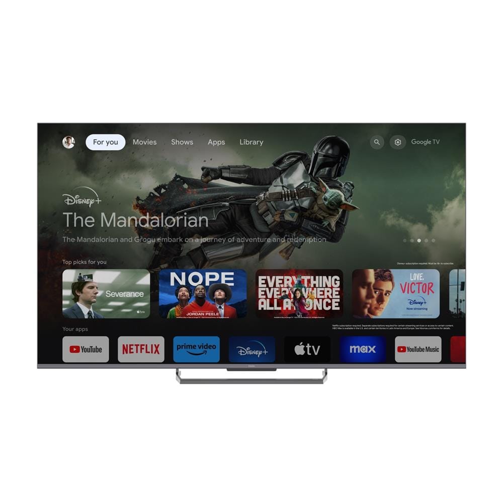 HAIER H55S90EUX 55 INCH 4K UHD HQLED GOOGLE TV 144HZ DOLBY ATMOS