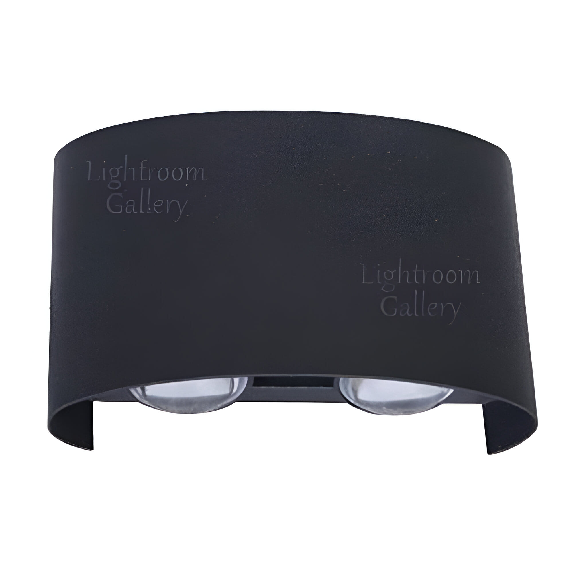 YETPLUS WALL OUTDOOR W7000-4 2x2W WARM WHITE (3000K) GLITTERING BLACK