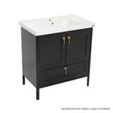 VANITY WASHBASIN WITH CABINET MOYA A194 BLACK [EXCLUSIVE FROM HOMEPRO THAILAND]
