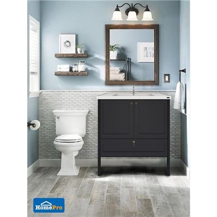 VANITY WASHBASIN WITH CABINET MOYA A194 BLACK [EXCLUSIVE FROM HOMEPRO THAILAND]