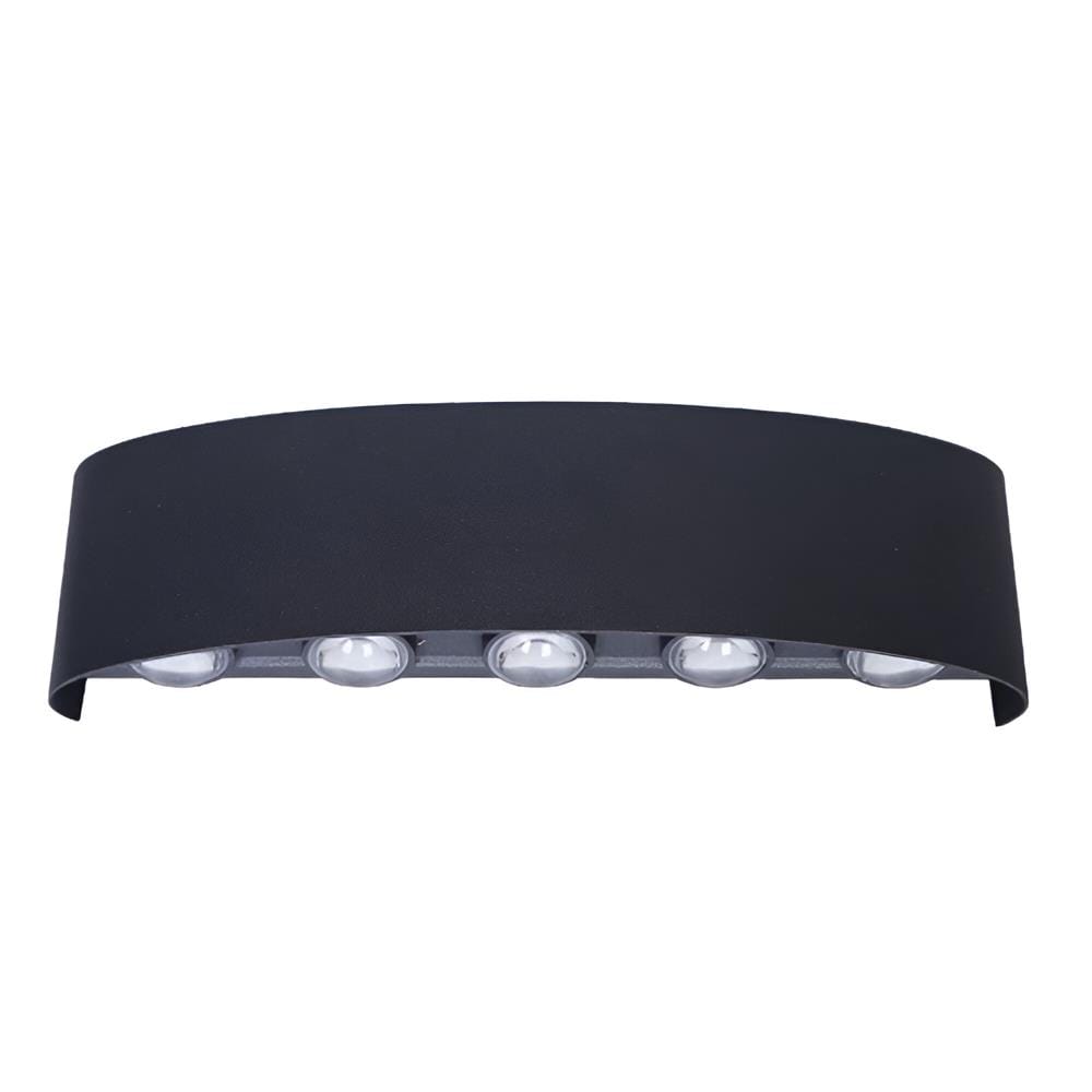YETPLUS WALL OUTDOOR W7000-10 2x5W WARM WHITE (3000K) GLITTERING BLACK