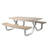 6-SEAT PATIO BENCH SET BENETTA MIRALY WHITE [EXCLUSIVE FROM HOMEPRO THAILAND]