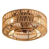 YIVA CEILING FAN LED DECORATIVE CL2003 15W 2500k LIGHT BROWN