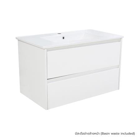 VANITY WASHBASIN WITH CABINET MOYA SHN-113 WHITE [EXCLUSIVE FROM HOMEPRO THAILAND]