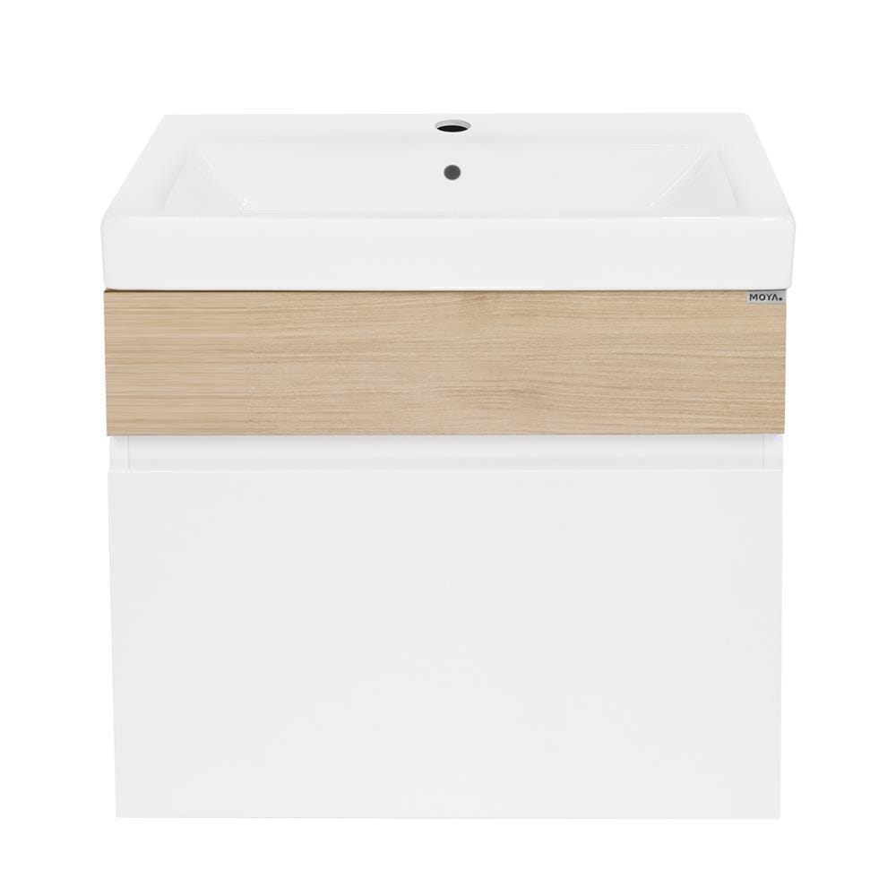 VANITY WASHBASIN AND CABINET MOYA PZMY-005 WHITE-OAK [EXCLUSIVE FROM HOMEPRO THAILAND]