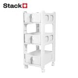 3-TIER DRAWER UNIT STACKO VIVE 29X39X77CM WHITE [EXCLUSIVE FROM HOMEPRO THAILAND]