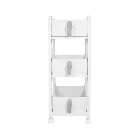 3-TIER DRAWER UNIT STACKO VIVE 29X39X77CM WHITE [EXCLUSIVE FROM HOMEPRO THAILAND]