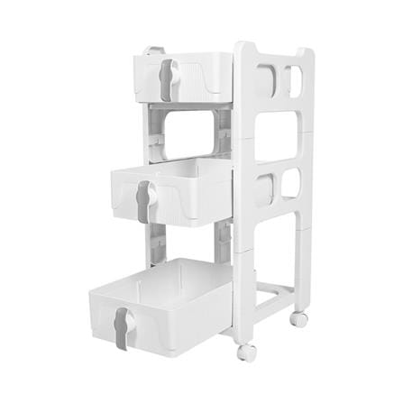 3-TIER DRAWER UNIT STACKO VIVE 29X39X77CM WHITE [EXCLUSIVE FROM HOMEPRO THAILAND]