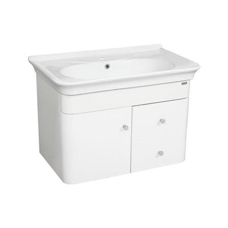VANITY WASHBASIN WITH CABINET MOYA VC-11008 WHITE [EXCLUSIVE FROM HOMEPRO THAILAND]