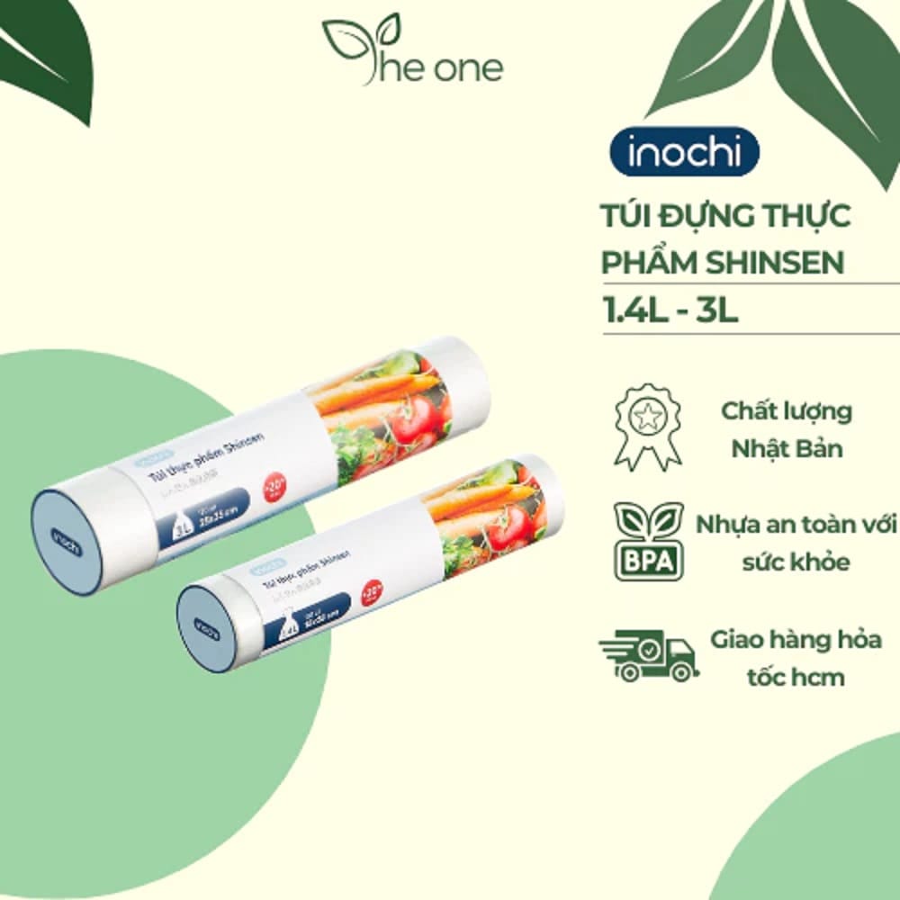 INOCHI SHINSEN FOOD BAG 3.0L (20.5CM X 35.CM)