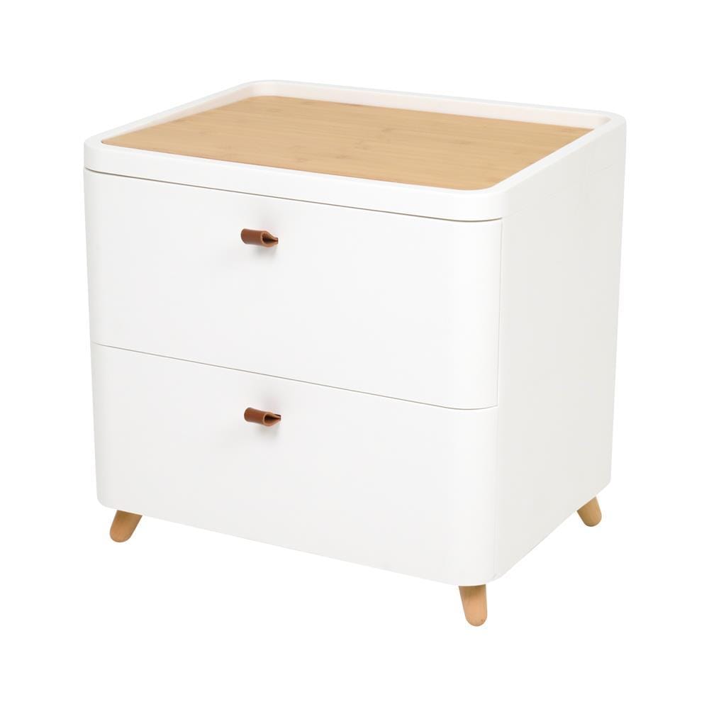 CHEST OF 2 DRAWERS STACKO JOIN 52X40X50.5CM WHITE [EXCLUSIVE FROM HOMEPRO THAILAND]
