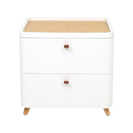 CHEST OF 2 DRAWERS STACKO JOIN 52X40X50.5CM WHITE [EXCLUSIVE FROM HOMEPRO THAILAND]