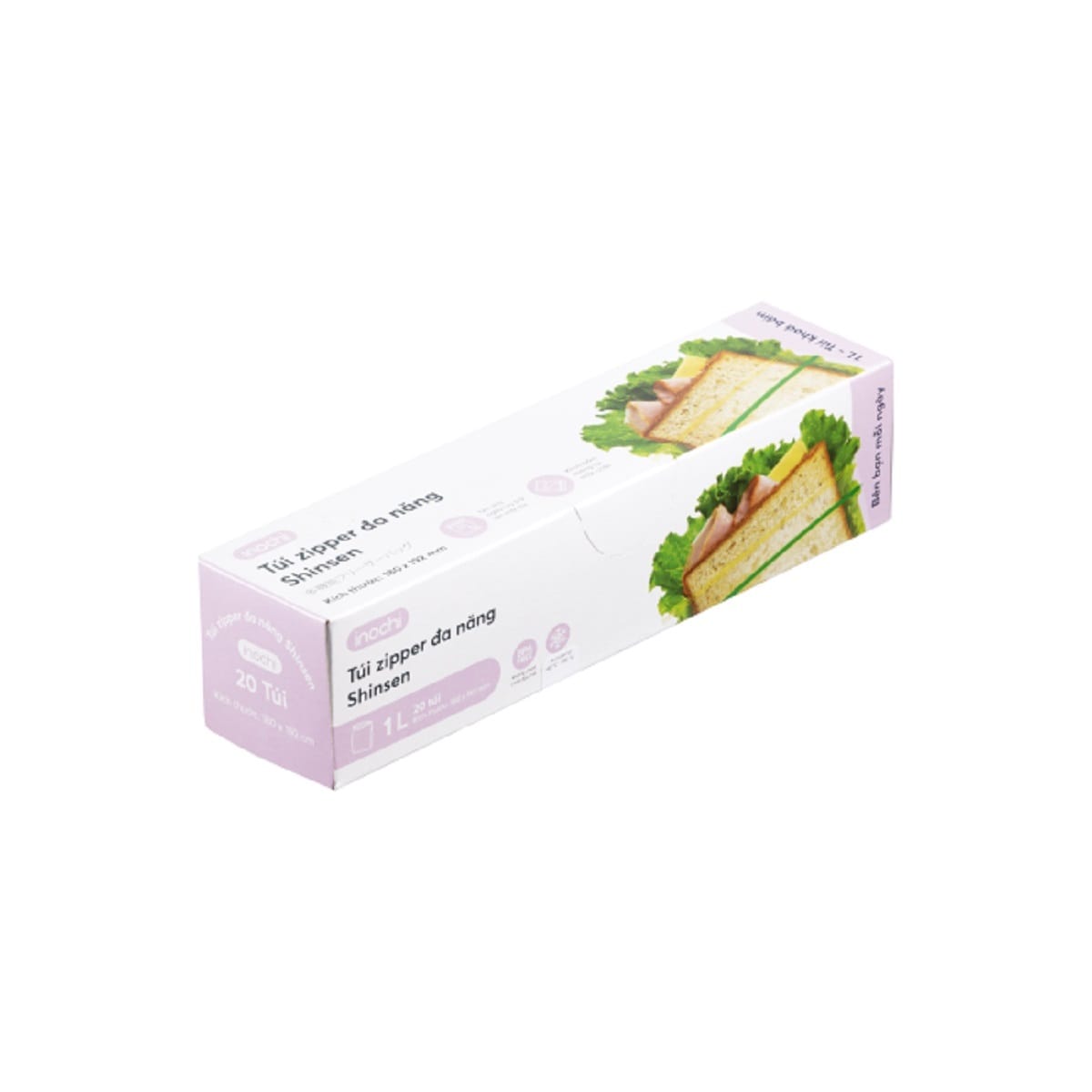 INOCHI SHINSEN ZIPPER BAG  1L 18CM X 19.2CM