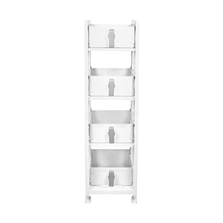 4-TIER DRAWER UNIT STACKO VIVE 29X39X103CM WHITE [EXCLUSIVE FROM HOMEPRO THAILAND]