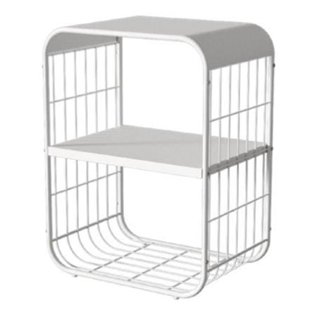 2-TIER SHELF MELLOW 43X30.5X57CM WHITE