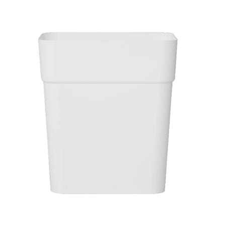 DUSTBIN SQUARE ACCO 10L WHITE
