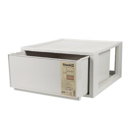 DRAWER BOX STACKO CIRCULAR SIZE L 34.2X36.5X18CM GREY