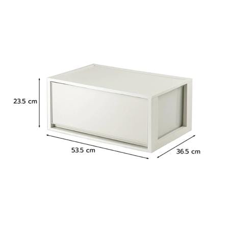 DRAWER BOX STACKO CIRCULAR SIZE XL 53.5X36.5X23CMCM GREY