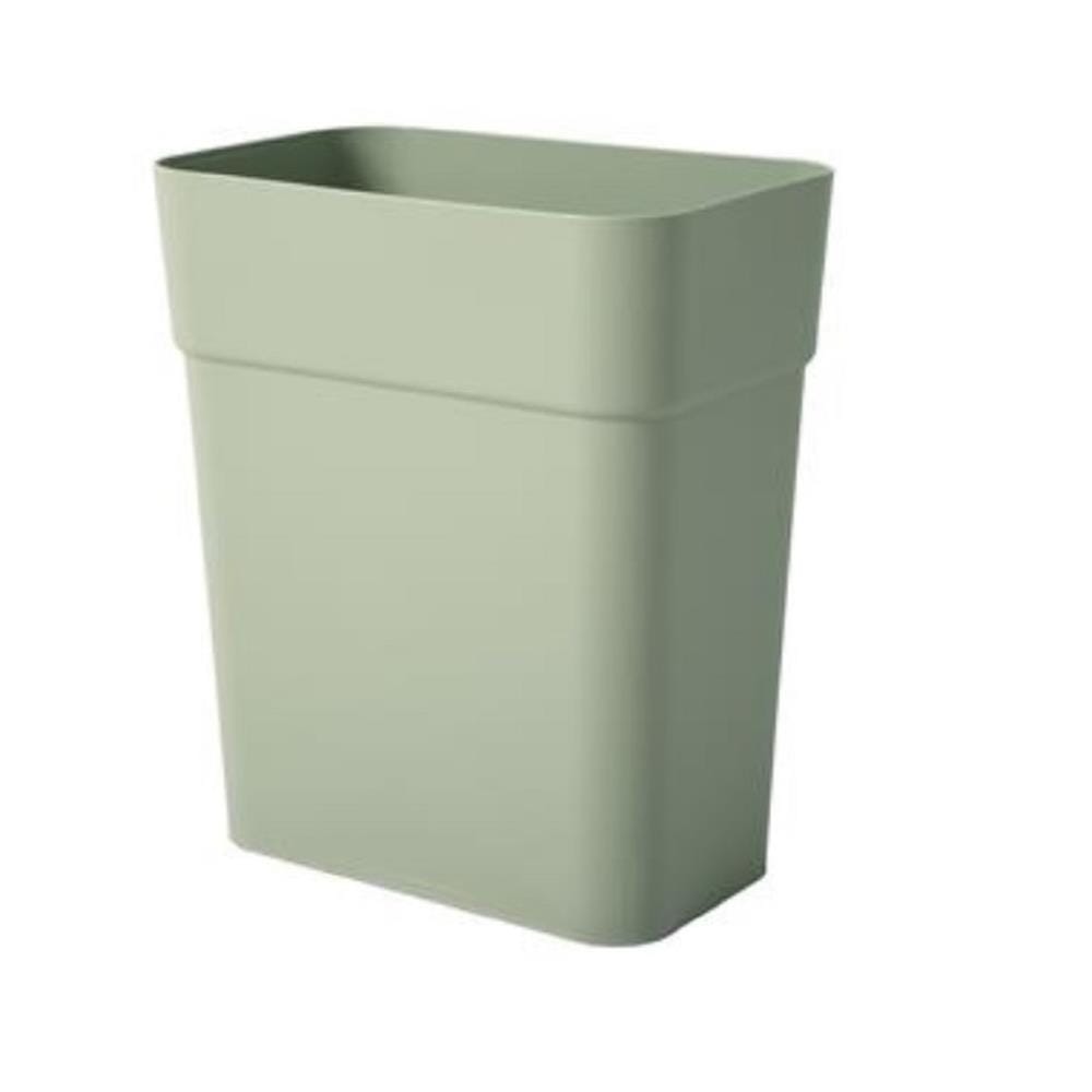 CIRCULAR DUSTBIN SQUARE ACCO 10L GREEN
