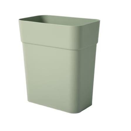 CIRCULAR DUSTBIN SQUARE ACCO 10L GREEN