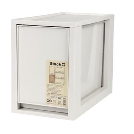 DRAWER BOX STACKO CIRCULAR SIZE M 19X36.5X26.7CM GREY