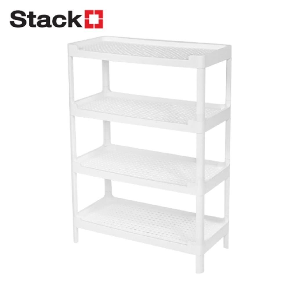 PLASTIC SHELF HH-1066/4 65x30x89.5CM WHITE