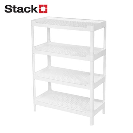 PLASTIC SHELF HH-1066/4 65x30x89.5CM WHITE