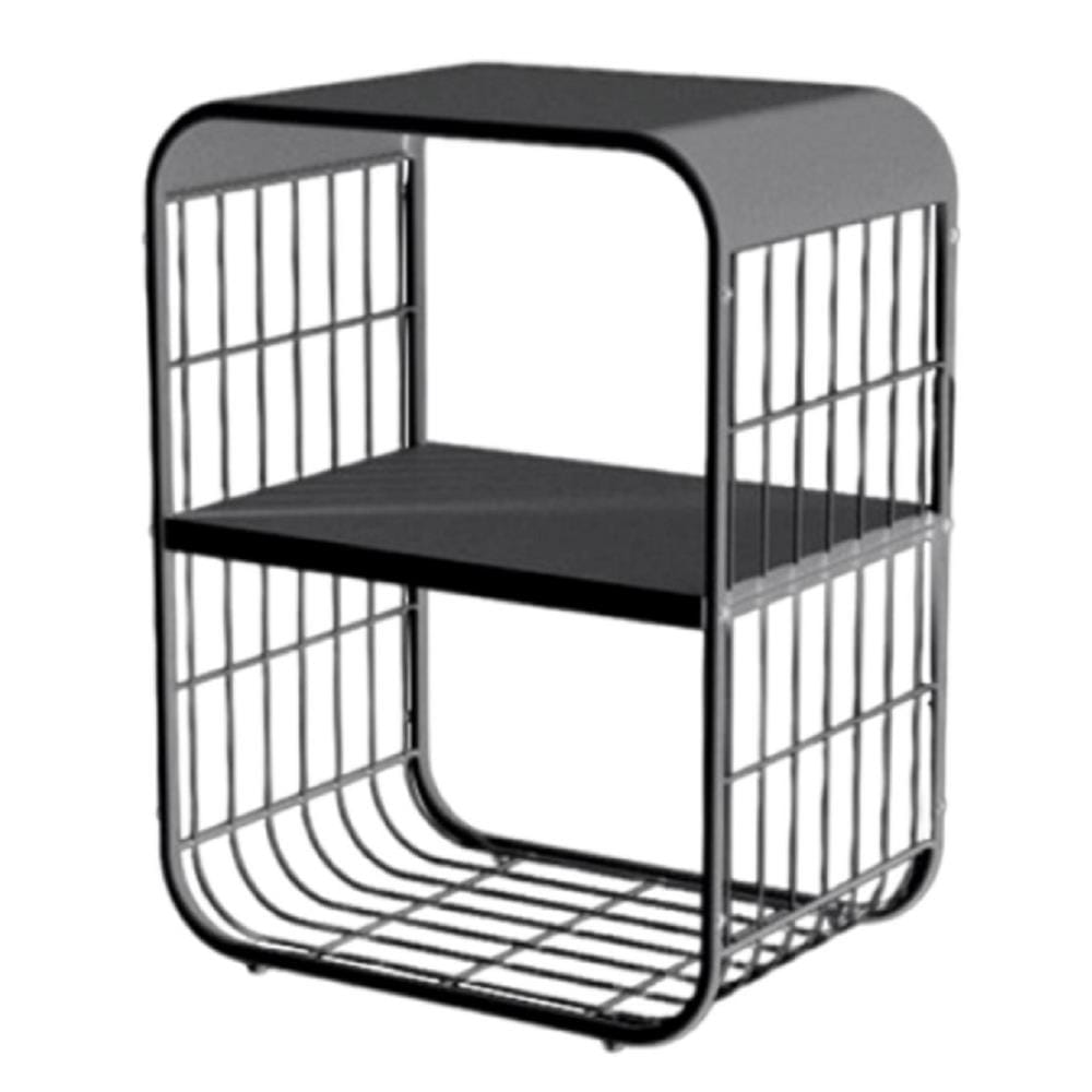 2-TIER SHELF MELLOW 43X30.5X57CM GREY