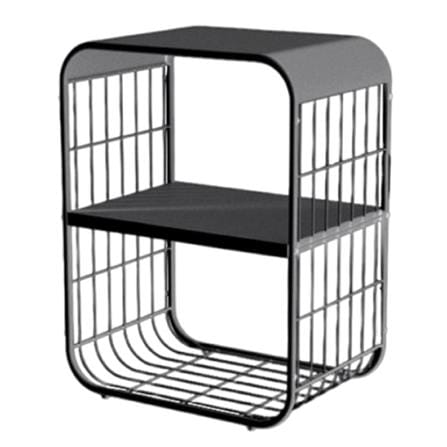 2-TIER SHELF MELLOW 43X30.5X57CM GREY