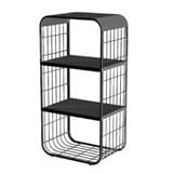 3-TIER SHELF MELLOW 43X30.5X84CM GREY