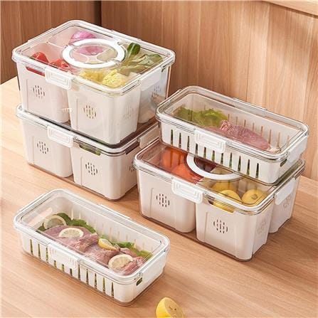 FRIDGE STORAGE BOX WITH 1 COMPARTMENT 1500ML