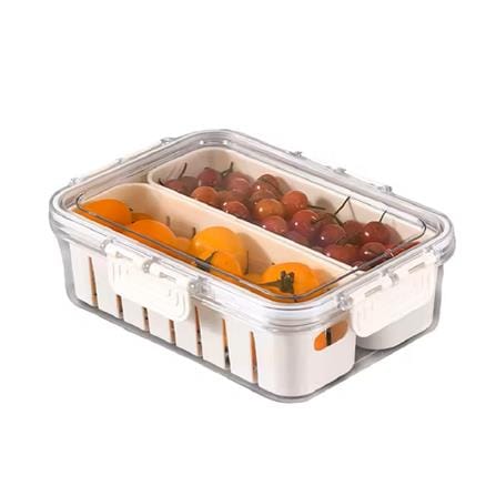 FRIDGE STORAGE BOX WITH 2 COMPARTMENT 1000ML