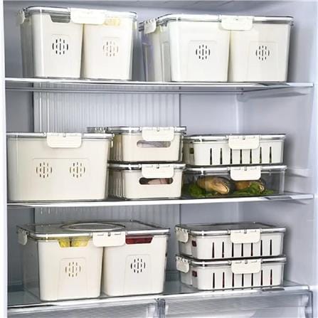 FRIDGE STORAGE BOX WITH 2 COMPARTMENT 1000ML