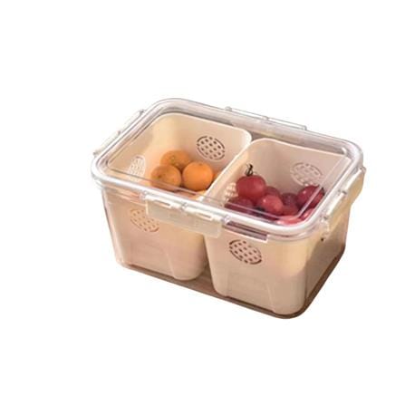 FRIDGE STORAGE BOX WITH 2 COMPARTMENT 3000ML