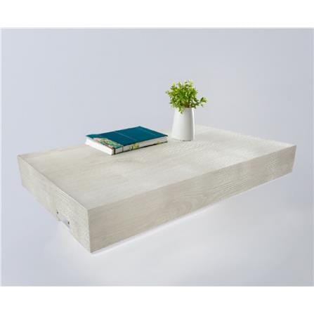 FLOATING SHLEF+LED 40X24X5CM ROMAN WHITE