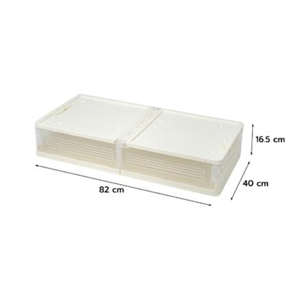 STORAGE BOX BONNIE S 82X40X16.5CM WHITE