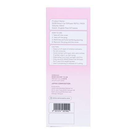 VANZO SMART CAR DIFFUSER REFILL ENGLISH PEAR & FREESIA 100ML
