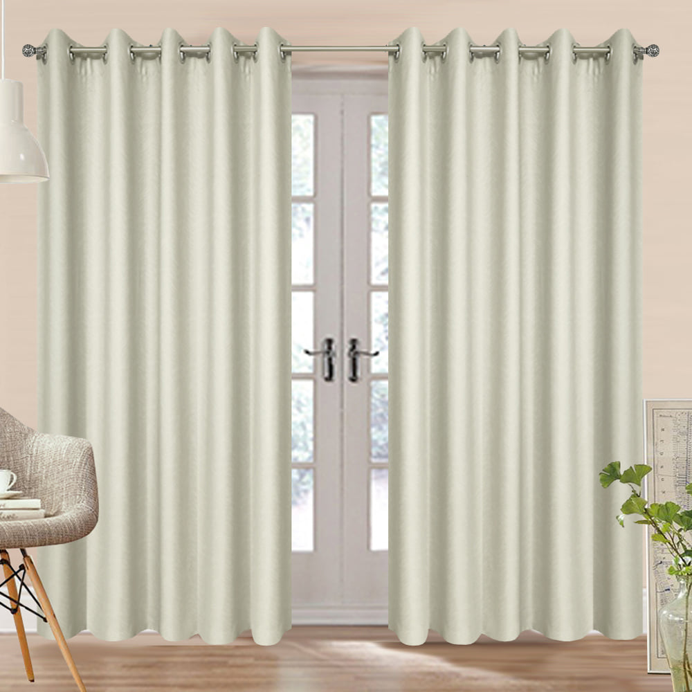 HOME LIVING STYLE CURTAIN EYELET FIELD 180X250CM CREAM