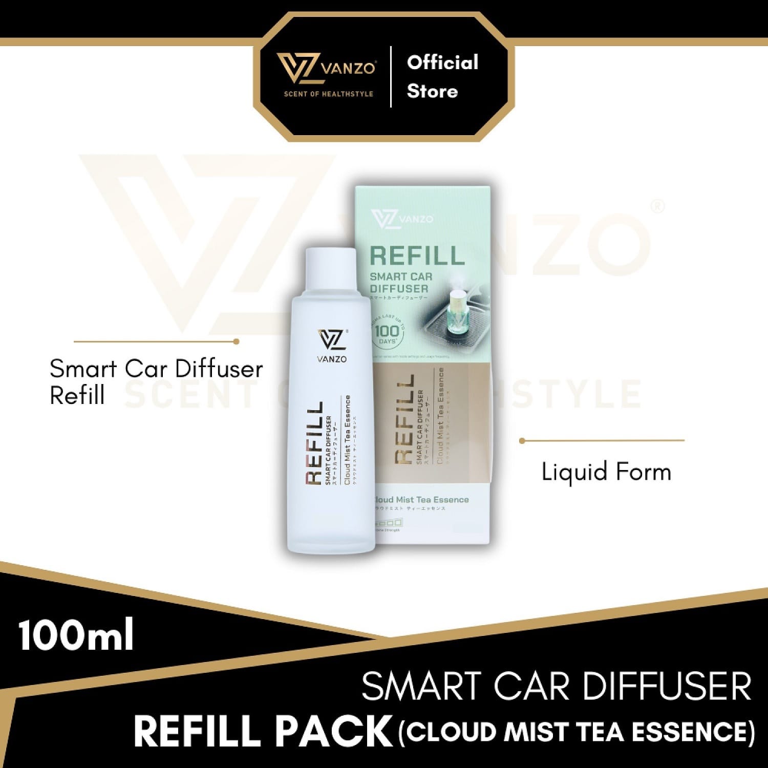 VANZO SMART CAR DIFFUSER REFILL CLASSIC BLOSSOM 100ML