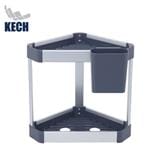 CORNER RACK ALUMINUM 2 TIER NOBLE KECH 30.1X20.6X27.5CM GREY