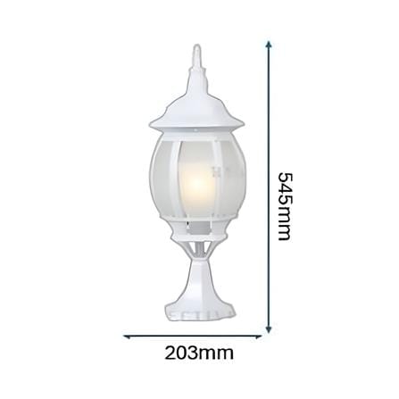 PRE-ORDER BRIGHT OBJECTIVES GATE LAMP 8805/S 545MM E27 WHITE