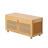 SHOE BENCH FURDINI MORI SL2440 90CM NATURAL