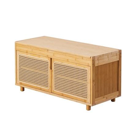 SHOE BENCH FURDINI MORI SL2440 90CM NATURAL