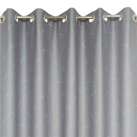 HOME LIVING STYLE CURTAIN EYELET STAR 180X220CM GRAY