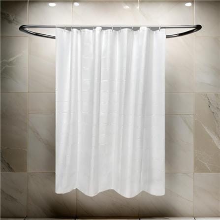 MOYA POLYESTER SHOWER CURTAIN ST16711-0601 200X200CM WHITE