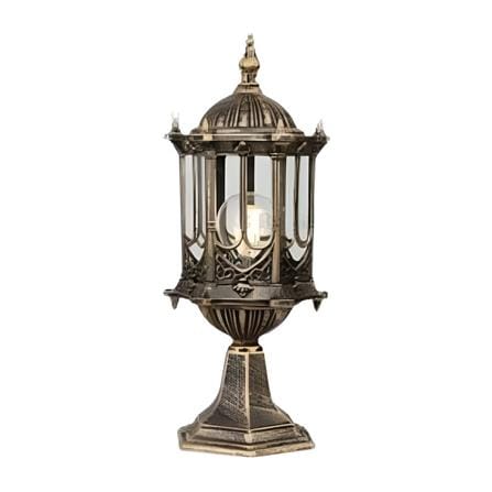 PRE-ORDER BRIGHT OBJECTIVES GATE LAMP 8807/S 390MM E27 ANTIQUE BRASS