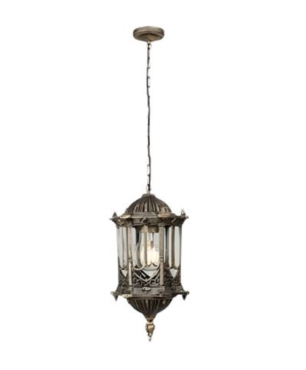 PRE-ORDER BRIGHT OBJECTIVES PENDANT OUTDOOR LAMP 8808/P 900MM E27ANTIQUE BRASS