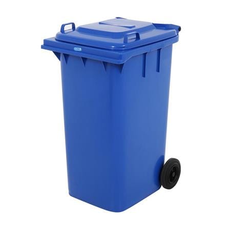 SQUARE DUSTBIN WITH WHEEL ACCO 240L BLUE [EXCLUSIVE FROM HOMEPRO THAILAND]