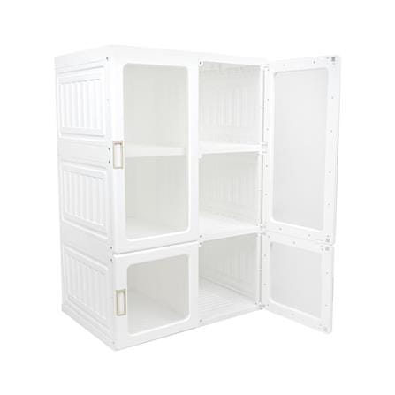 3-TIER WARDROBE STACKO CLAIRE 69X50X104CM WHITE [EXCLUSIVE FROM HOMEPRO THAILAND]