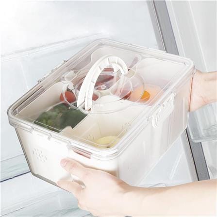 FRIDGE STORAGE BOX WITH 2 COMPARTMENT 3000ML 3772H-2